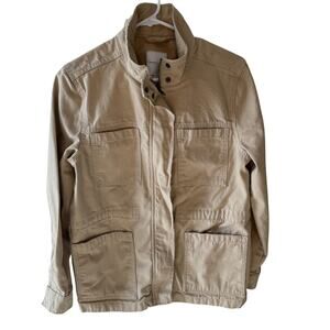 Vintage America Brand, 100% cotton chore coat, tan, size S